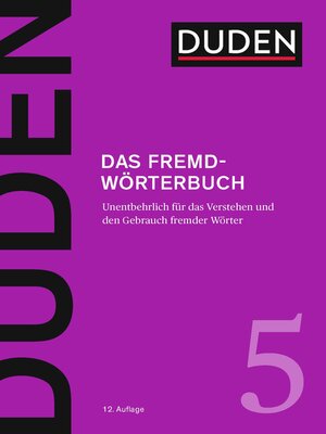 cover image of Duden – Das Fremdwörterbuch